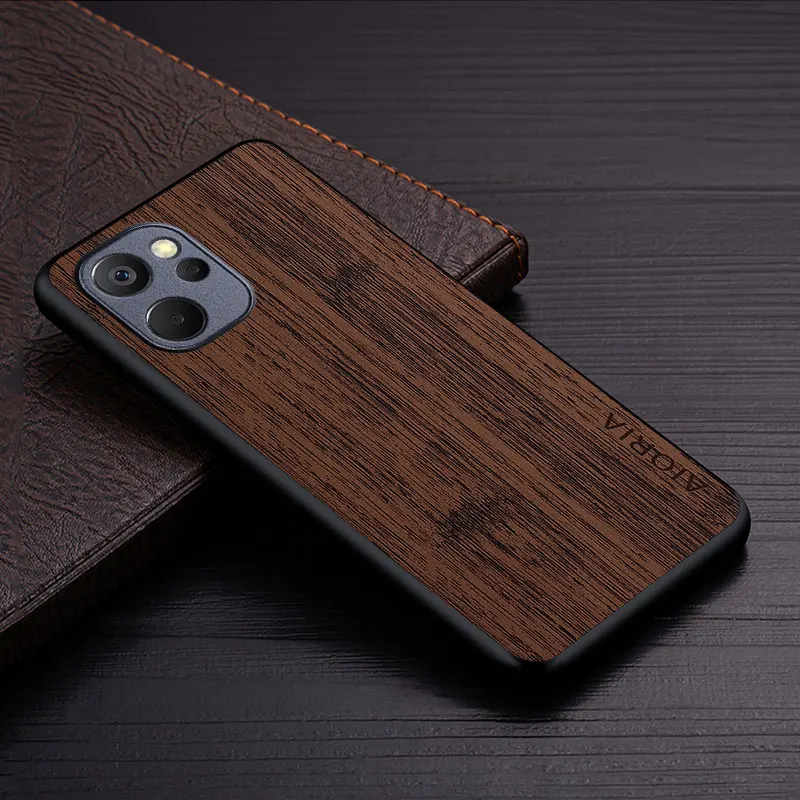 Case for Realme 10 9i 9 8S 8i 8 Pro Plus 4G 5G bamboo wood pattern Leather new phone cover Luxury coque for Realme 10 5G case