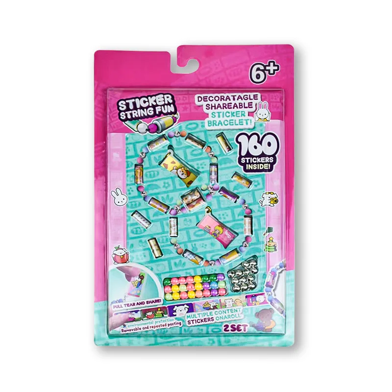 

STICKI Roller Sticki Bands Wearable Shareable Sticker Bracelets 160 Mini Stickers 1000+ Designs