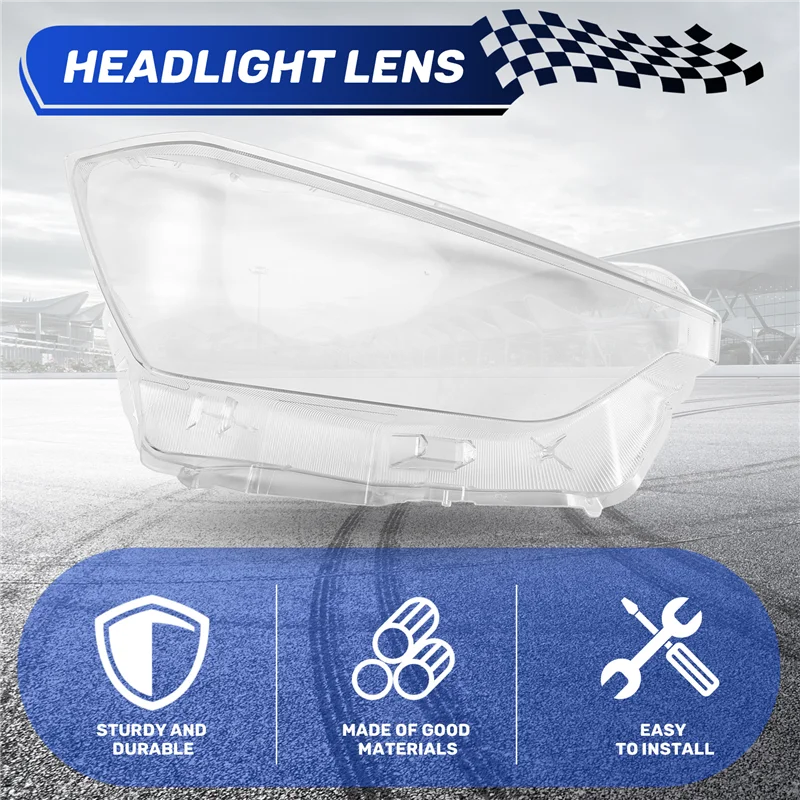 【¡¡Casa de precio! !】 Cubierta de faro para Isuzu d-max 2021-2023, pantalla de lámpara, lente de faro para d-max, cubierta de lente transparente derecha
