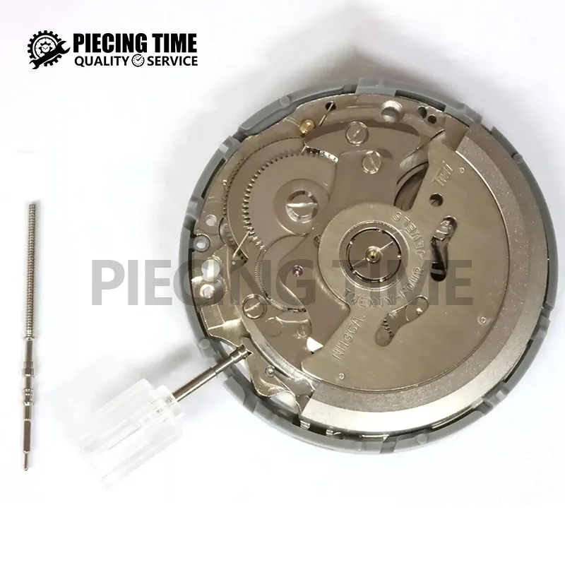 New Dual Calendar White Watch Movement Replacement Parts NH36 Sunday Automatic 3 o'clock Watch Movement Mechanical Replacement