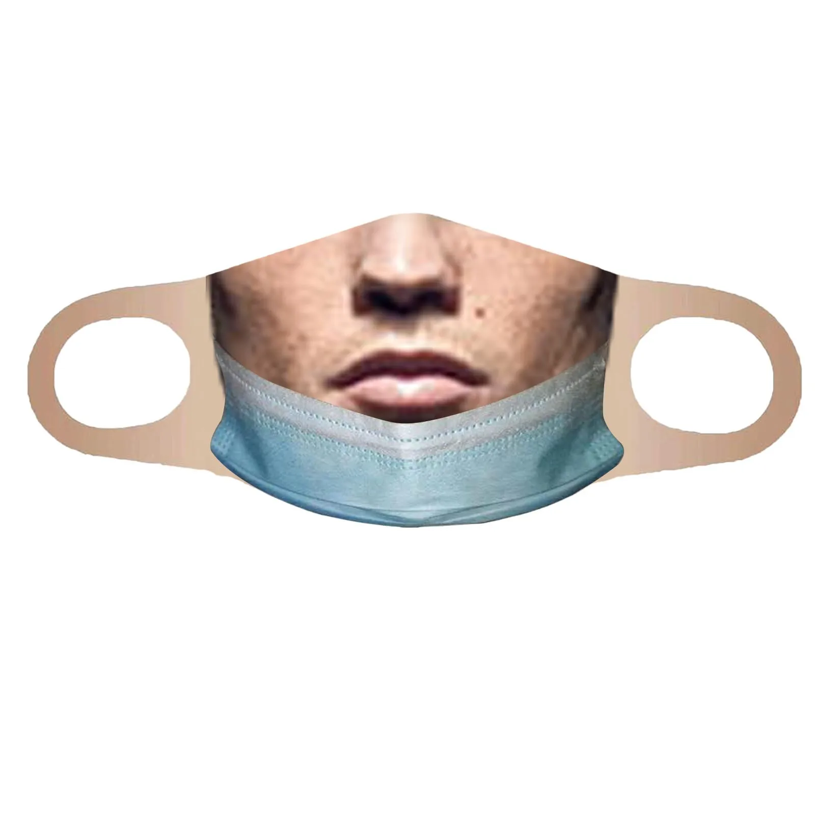 Fashionable Washable And Reusable Unisex Mask Cute Oral Expression Printed Mask Comfortable Mask Suitable For Outdoor Activities