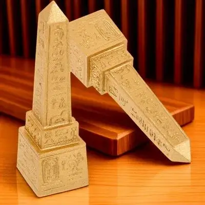 2 قطعة برج الراتنج المصري ديكور مصر القديمة سطح المكتب زخرفة للمنزل الجدول الديكور المعبد المصري معالم مصر القديمة