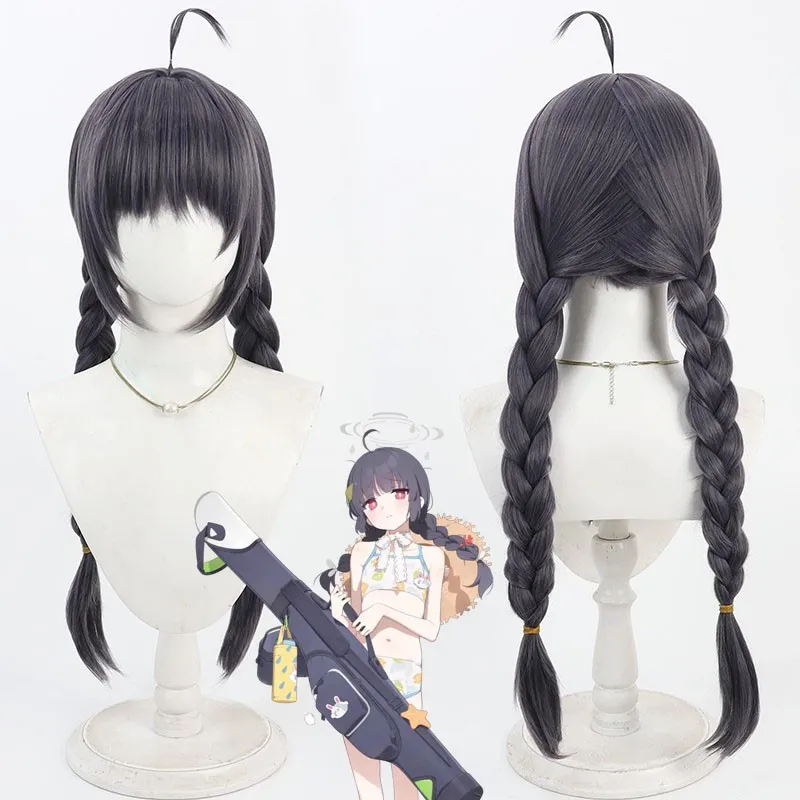 الأزرق الأرشيف كاسومي ميو شعر مستعار تأثيري 70 سنتيمتر فروة الرأس هدية عيد الهالوين