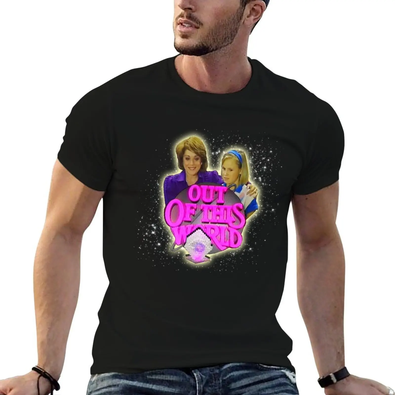 Retro 90s Out of this World Evie and Mom Thowback tribute T-Shirt g man t shirts for men cotton t shirts high quality T-Shirt