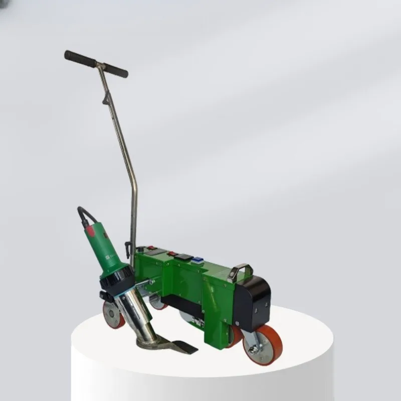 Garage roof PVC color steel tile single seam hot air welding machine