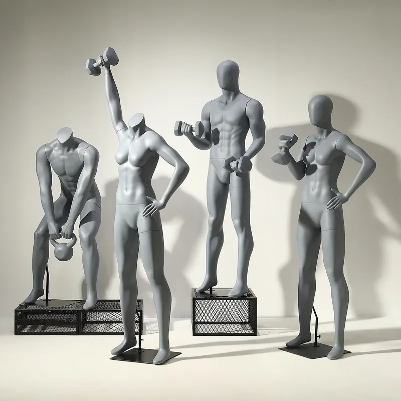 Full Body Mannequin for Running Sports Display Stand Dummy for Men and Women Model Props Clothing Store Outdoor Sporting