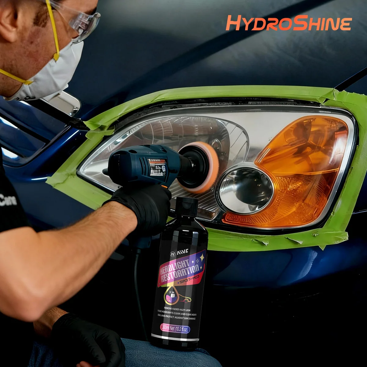 عدسة المصباح الأمامي المرمم مجموعة ترميم المصباح تلميع إصلاح طلاء نظيف لضوء السيارة إزالة الصفر الأكسدة #2