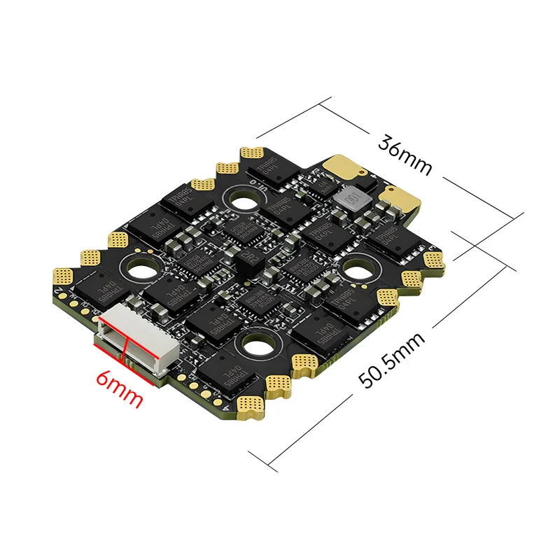 SEQURE E70 G1 2-8S 70A ESC 4-in-1 adatto per Racing e Freestyle FPV Drone BLHeli_32-bit 128K ESC supporto telemetria ritorno