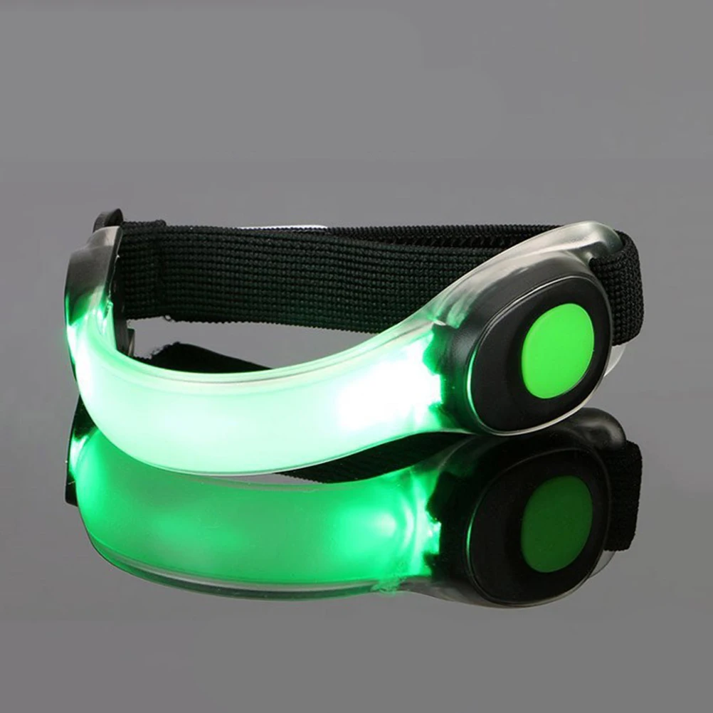 

2pcs Led Running Light Bright Safety Arm Leg Band Night Jogging Walking Cycling Outdoor Sports 80H Illumination Replacement
