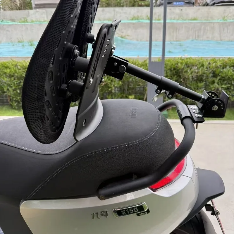Electric vehicle waterproof, breathable, shock absorption, waist protection, adjustable retractable backrest for knight takeaway