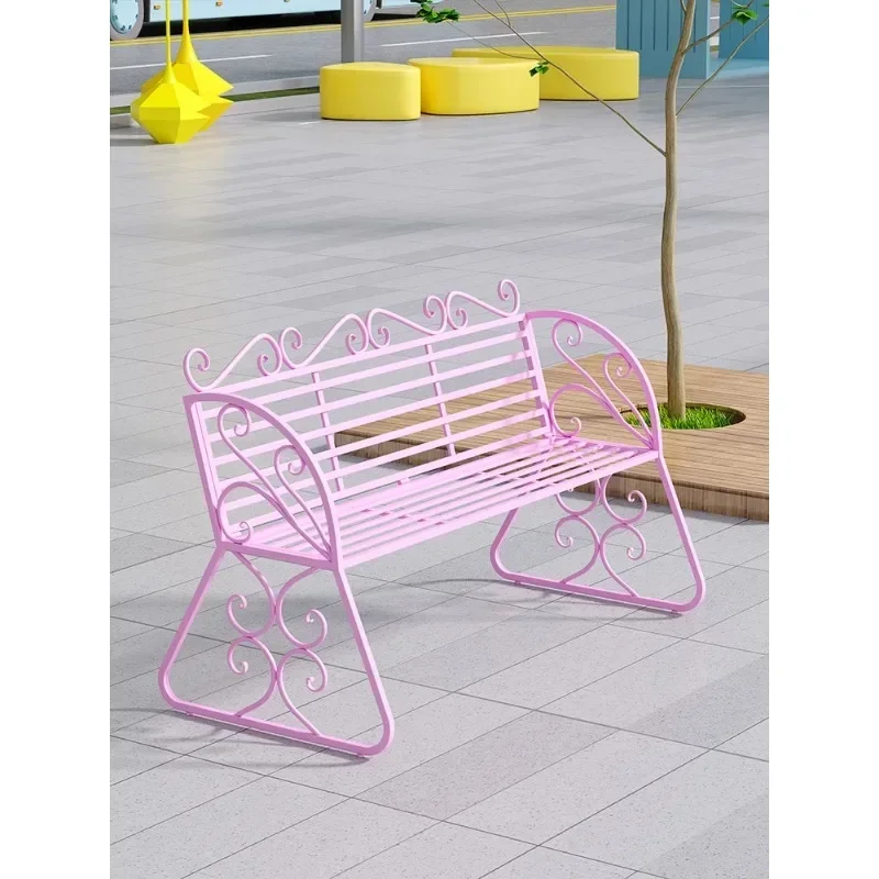 -Chaussoires de parc, bancs d'extérieur, chaises doubles modernes de cour, balcons d'art en fer, bancs de loisirs, jardins économiques ménagers