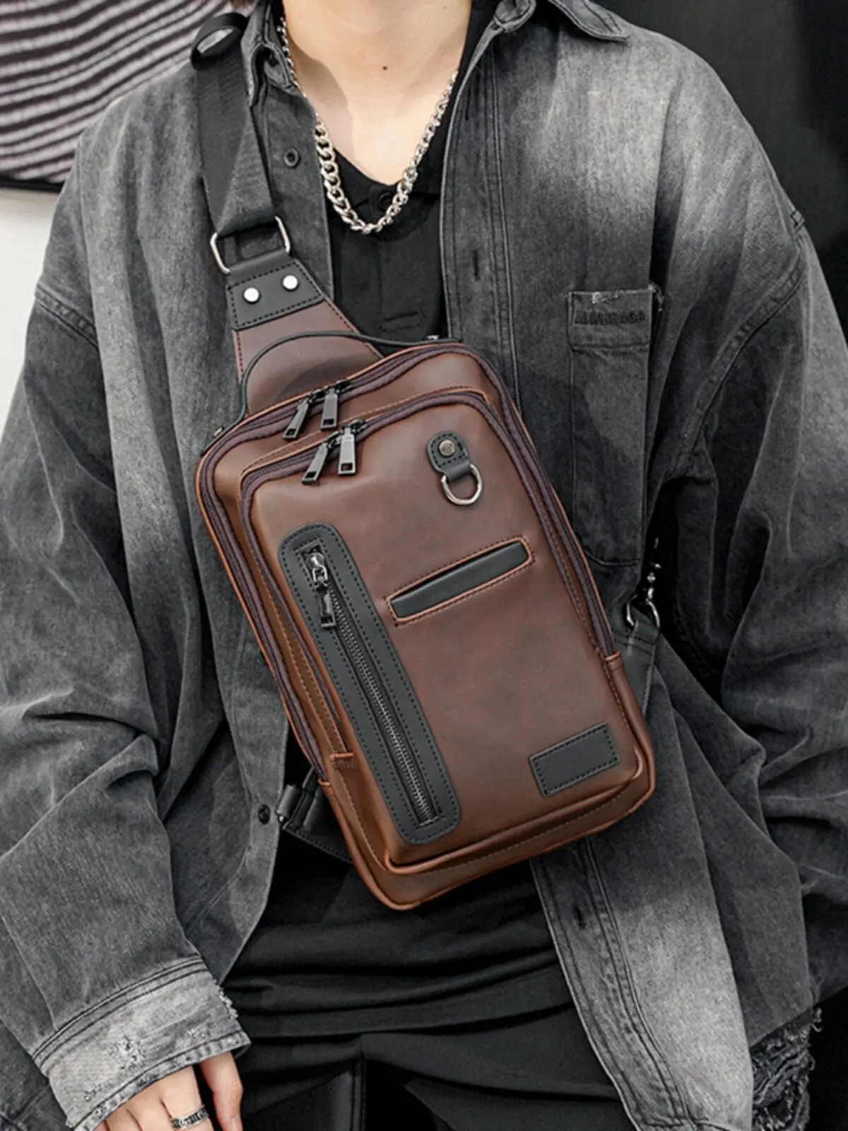 

Мужские поясные сумки из искусственной кожи, модные мужские сумки-мессенджеры через плечо, повседневные сумки-кроссбоди, новые маленькие дизайнерские сумки для мужчин, сумки-слинги