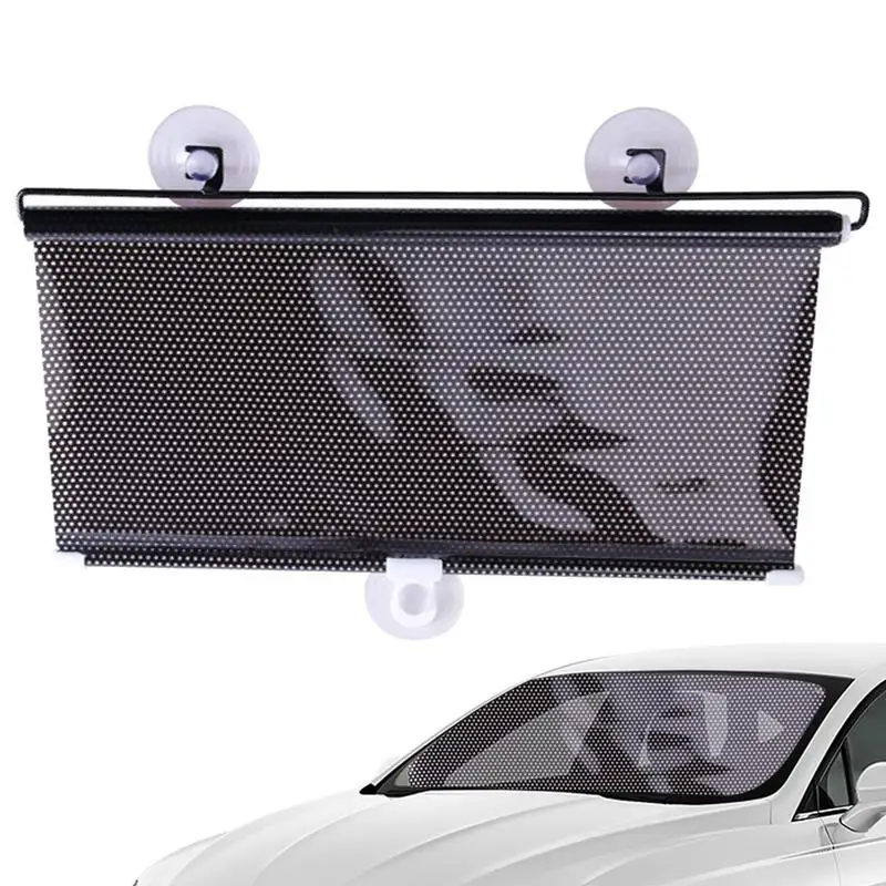 Sun Shade Car Automatic Shutter Sunshade Window Thermal Insulation Curtain Auto Retractable Sun Visor Curtain For Car