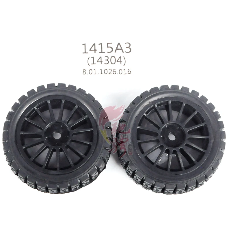 MJX 14304 1/14 RC voiture de rallye pièces d'usine originales 1415A3 pneus en caoutchouc d'origine