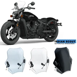 Universal Motorcycle Windscreen Windshield Covers Deflector For INDIAN SCOUT 2015-2022 SCOUT BOBBER 2018 - 2022