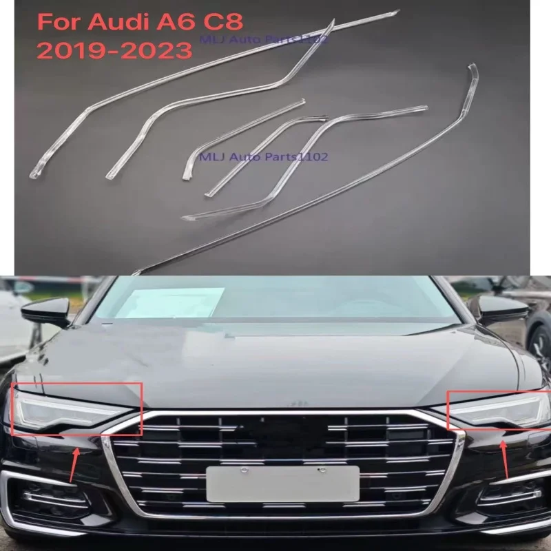 

Для Audi A6 C8 2019-2023 дневные ходовые огни автомобиля DRL направляющая трубка фары новые ангельские глазки световодные полосы автозапчасти