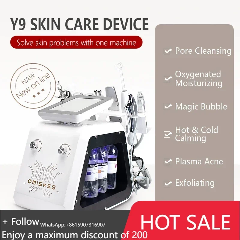 

Professional Skin Management Facial Oxygen Hydro Machine 9 In 1 Small Bubble Facial Skin Rejuvenation Water Peeling Spa Machine