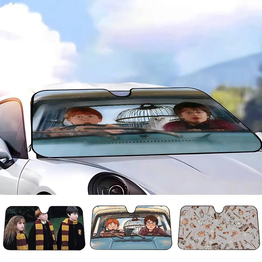 H-Harrys Potters Car SunShade Car Sunshade Covers Cover Universal Windscreen Folding Visor