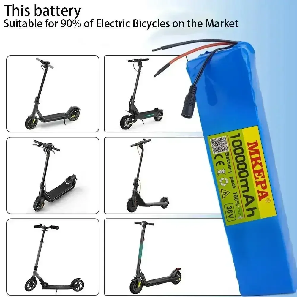 36V 100000mAh 36v Electric Scooter Battery Lithium Electric Scooter 500W Electric Scooter Battery 36v 10s2p Battery