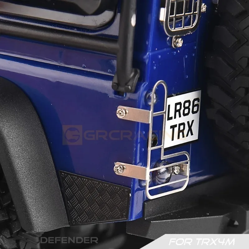 Stainless Steel Taillight Cover Network for Trxs 1/18 Trx4m Defender Upgrade Option Parts #G178ZS/B