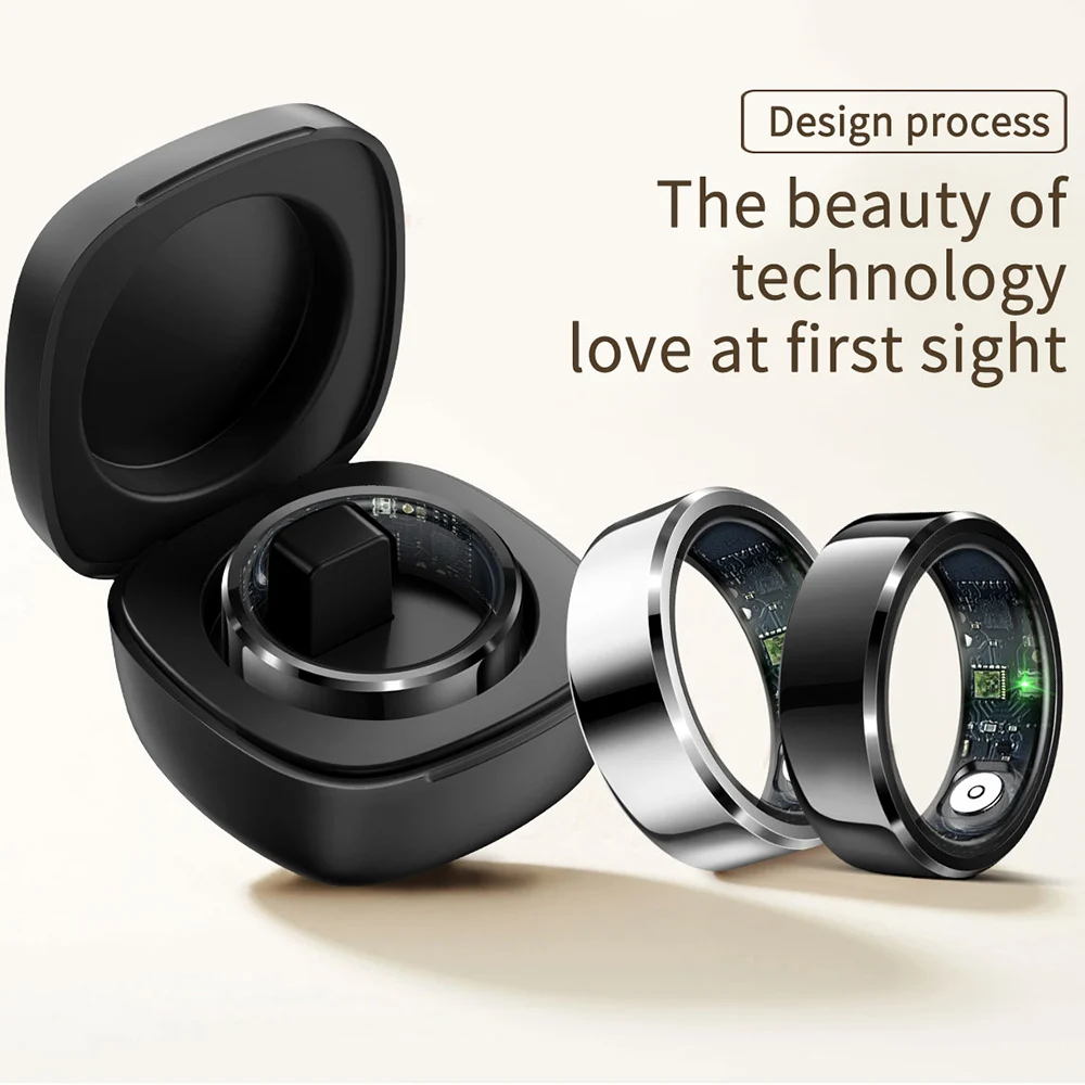 R6 Smart Ring Health Monitor per uomo donna ossigeno nel sangue cardiofrequenzimetro Monitor del sonno IP68 impermeabile per IOS Android Fitness Ring