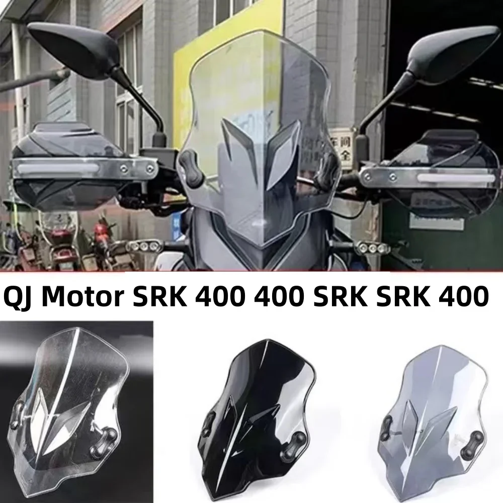 Travel Windshield, Motorcycle Windshield, Windshield Protector Front Cover for Qj Motor Srk 400 400 Srk Srk 400