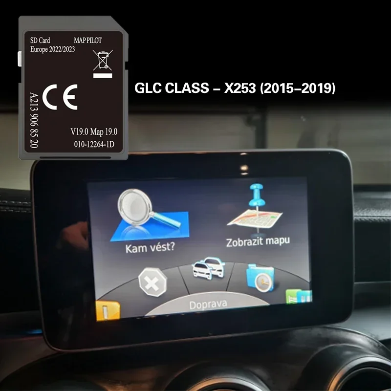 A213 V19 For GLC CLASS - X253 2015-2019 32GB 2022 2023 New Update Navigation SD Map Nav Card