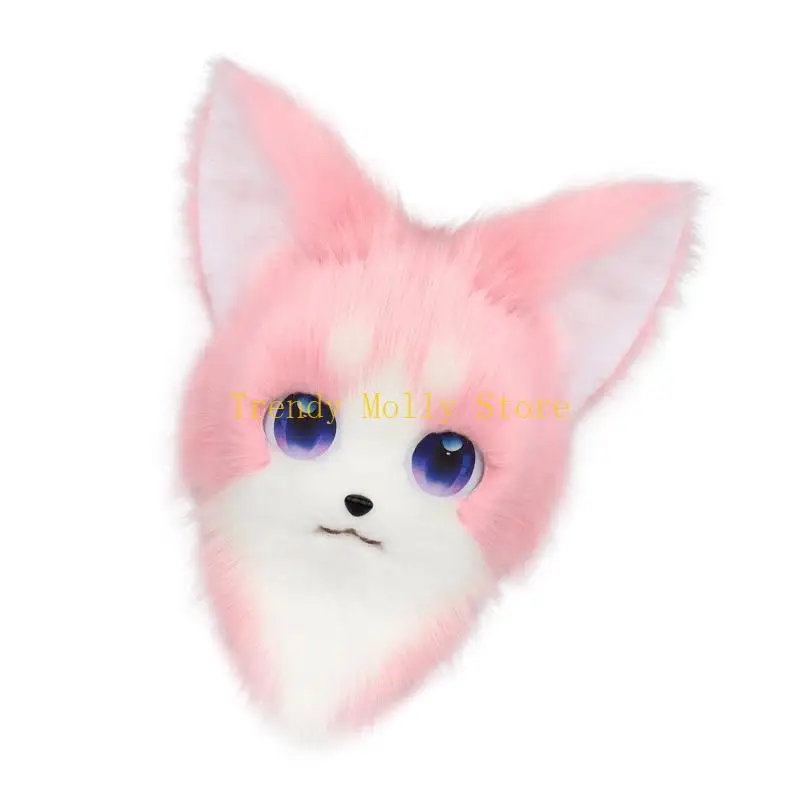 N5KB Sang Trọng Mèo Mũ Trùm Đầu Động Vật Mèo Mặt nạ đầu Fursuit Halloween Hóa Trang Trang Phục Hóa Trang Phụ Kiện dành cho Trẻ