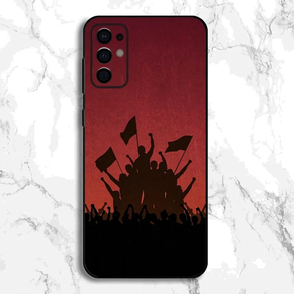 S-Stalin M-Marx L-Lenin Phone Case For Samsung S24,S21,S22,S23,S30,Ultra,S20,Plus,Fe,Lite,Note,10,9,5G Black Soft Cover