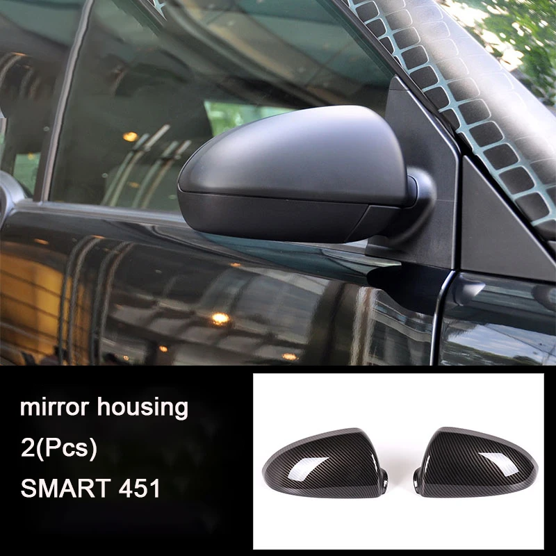 

Car Rear View Mirror Cover Stickers For Mercedes Smart 453 451 Fortwo Forfour Carbon Fiber Decorative Modification Accessories