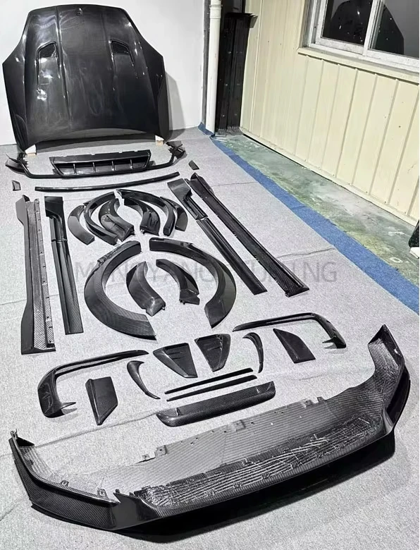 New MSY Style BodyKit Dry 3K Carbon Fiber for Cayenne 9Y0.2 2024 Direct Upgrade Exterior Conversion Kit Engine Hood