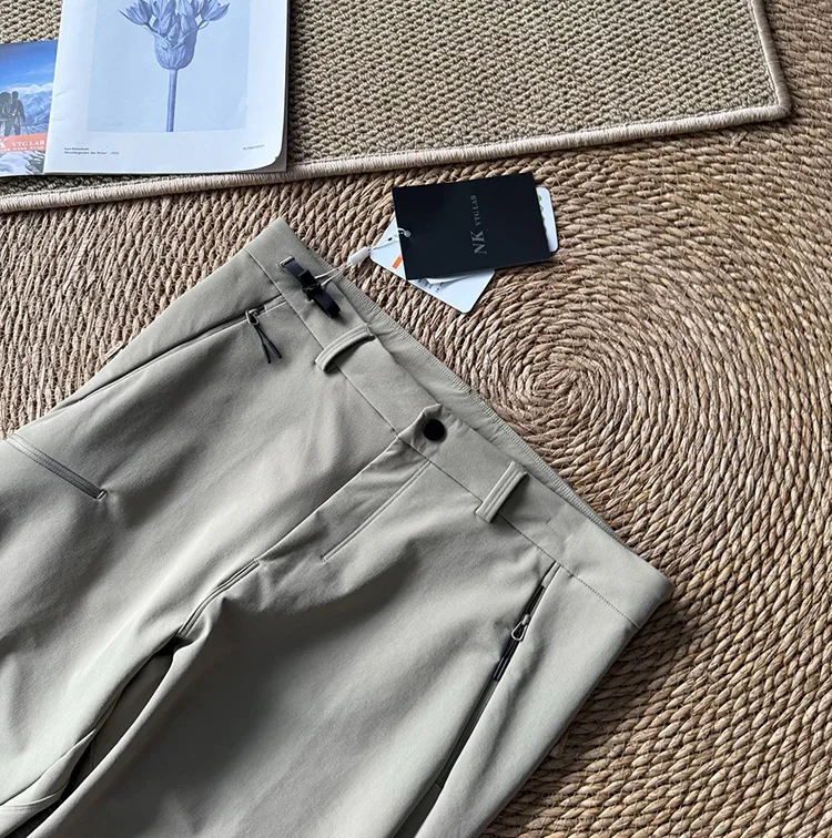 Winddichte Outdoor-Hose mit geradem Bein für Herren – Robuste Freizeithose zum Wandern, für den Arbeitsweg und den täglichen Gebrauch – Detail 7