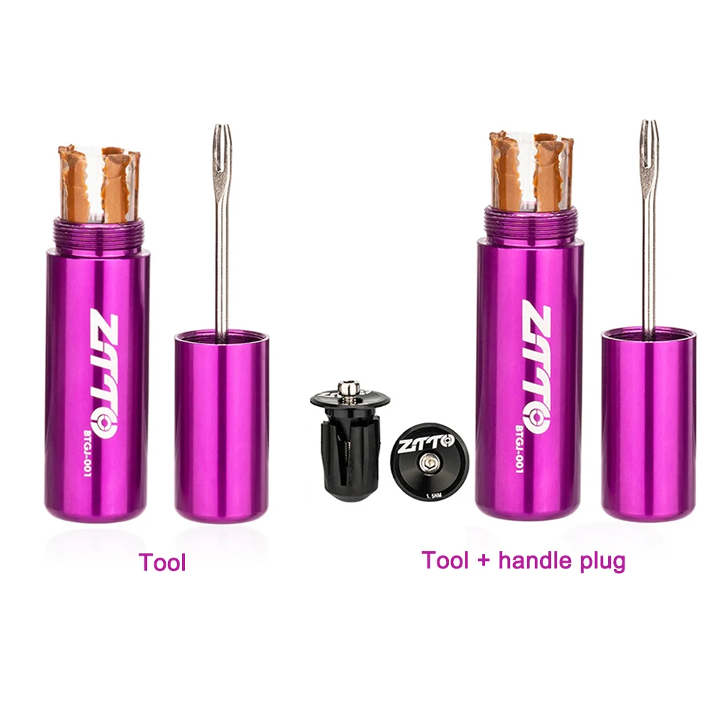 ZTTO Bicycle Tire Service Tool Rubber Stripes Tubeless Tyres Drill Repair Kit