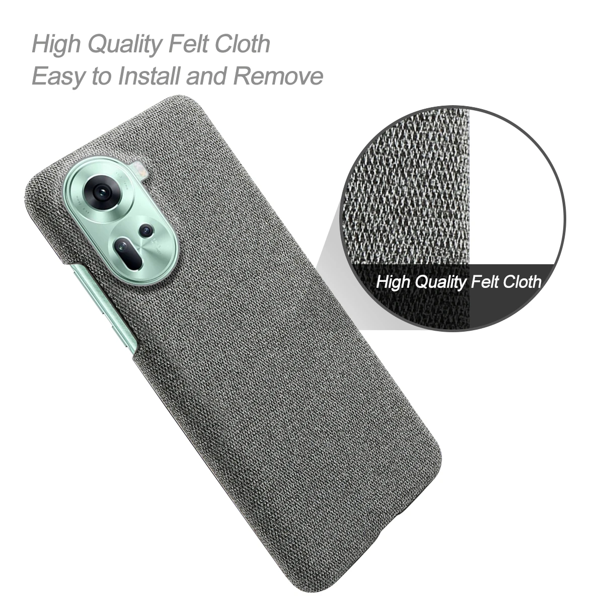 For Oppo Reno11 Case Luxury Fabric Antiskid Cover For OPPO Reno 11 5G 6.7