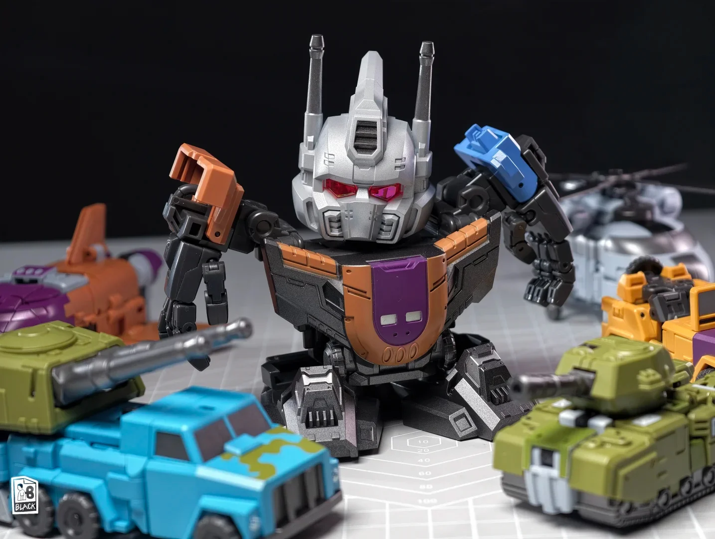 【EN STOCK】 Figurine articulée en acier Kiddy Party JGM-SKP03 Bruticus, jouet combiné qui peut émettre de la lumière, jouet transformable, modèles de jouets pour garçons