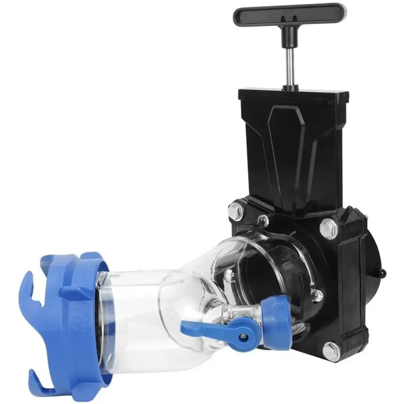 A48P-RV Tank Flush Kit,3 Inch 45 Degree Reverse Flush, Gate Valve Waste Water Valve Cleaner Accessories