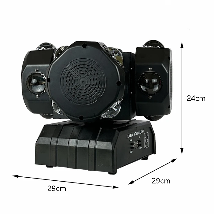 Neuankömmling rotierender Strahl Laser Moving Head Light RGBW 4 in1 LED mit Strobe Effects Bühnen beleuchtung für DJ Disco Club Musik party – Detail 6