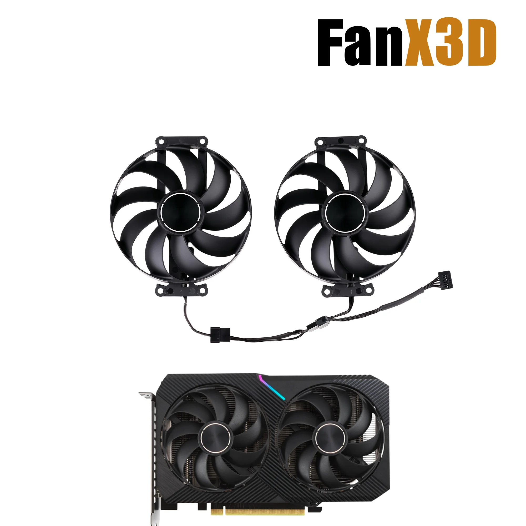 90MM CF9010U12D Cooling Fan For ASUS DUAL RTX 3060 TI 8G MINI V2 LHR Graphics Video Card Cooler Fan T129215SU