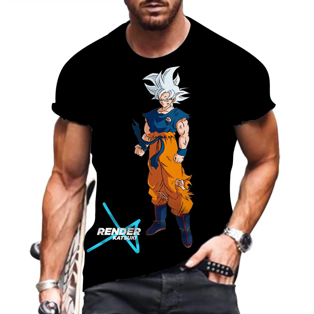 T-shirt męski Vegeta Goku Dragon Ball Z Y2k nowy 2023 modne topy odzież z krótkim rękawem t-shirty 100-5XL Streetwear ponadgabarytowe