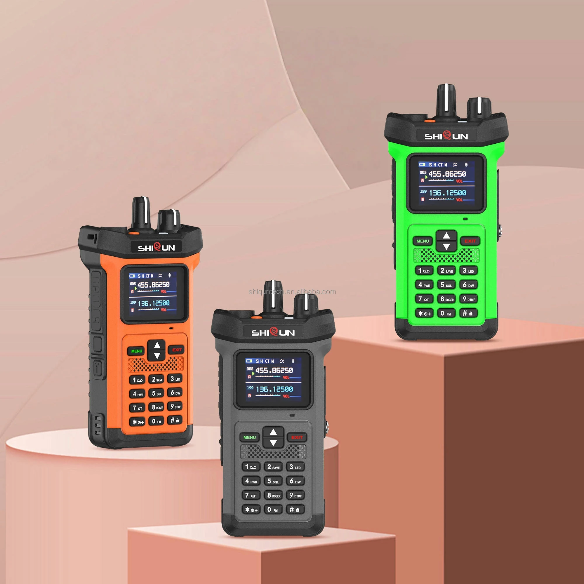 

SQ-8500 20W Walkie Talkie Reverse Charging Copy Frequency Noise Reduction Flashlight 5800mAh Dual Band Long Range Two Way Radio