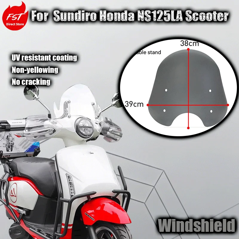 

For modifying the windshield and front windshield of Sundiro Honda NS125LA scooter