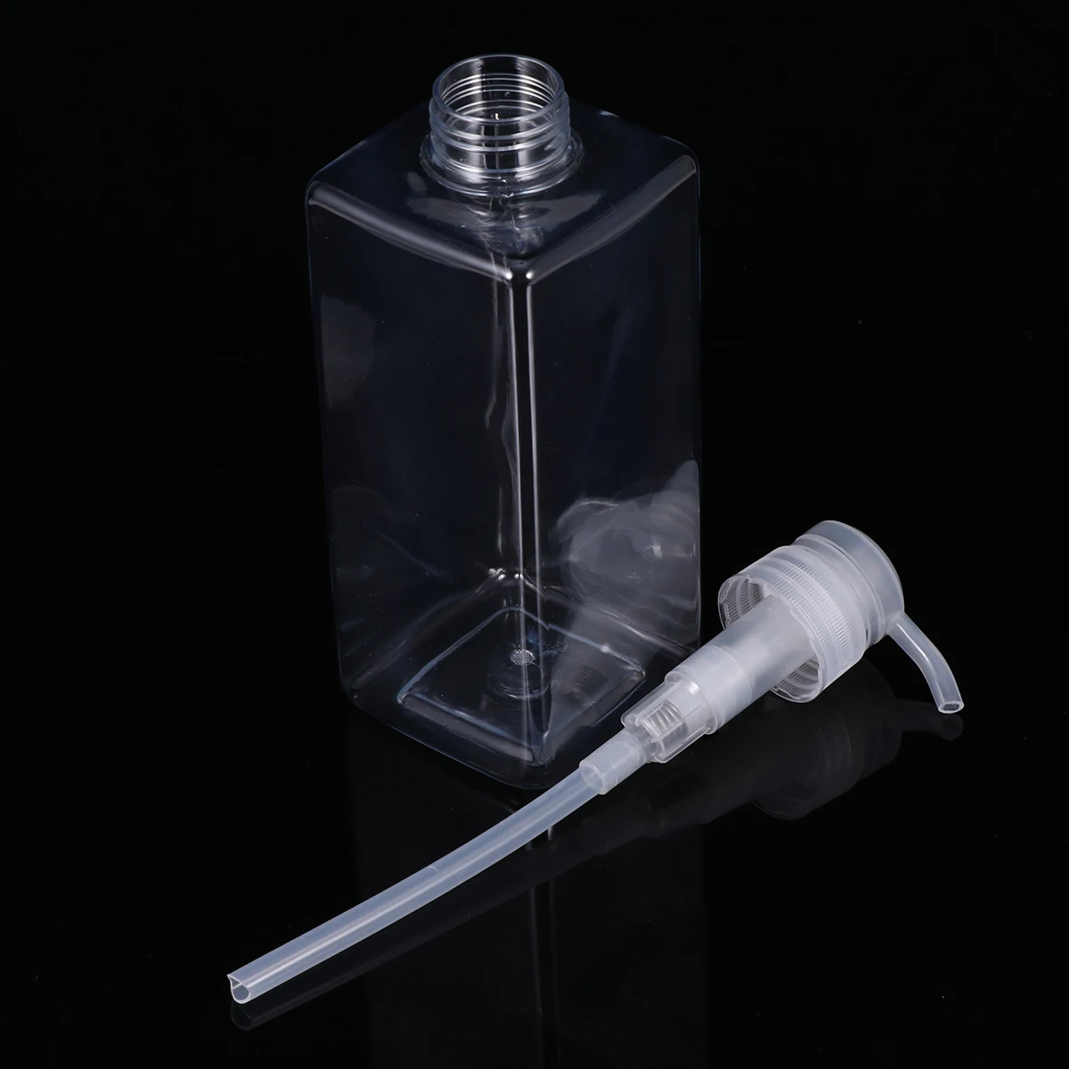 Garrafas de loção com bomba de plástico, grande capacidade, recarregável, recipiente de higiene pessoal para viagem, vazio, shampoo, bico suave, portátil