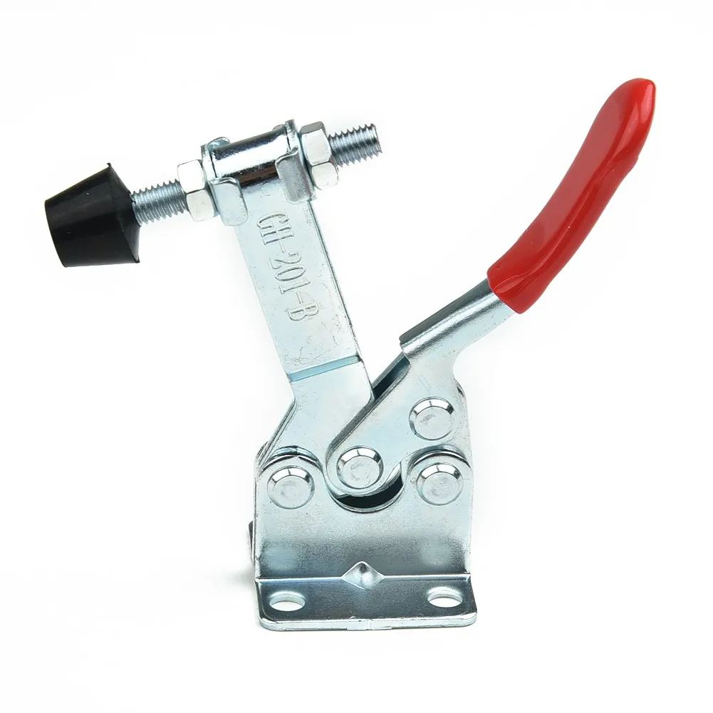 

4Pcs Antislip Covered Hand Tool Toggle Clamp Horizontal Clamp GH-201B Metal Horizontal Quick Release Antislip Hand Tool