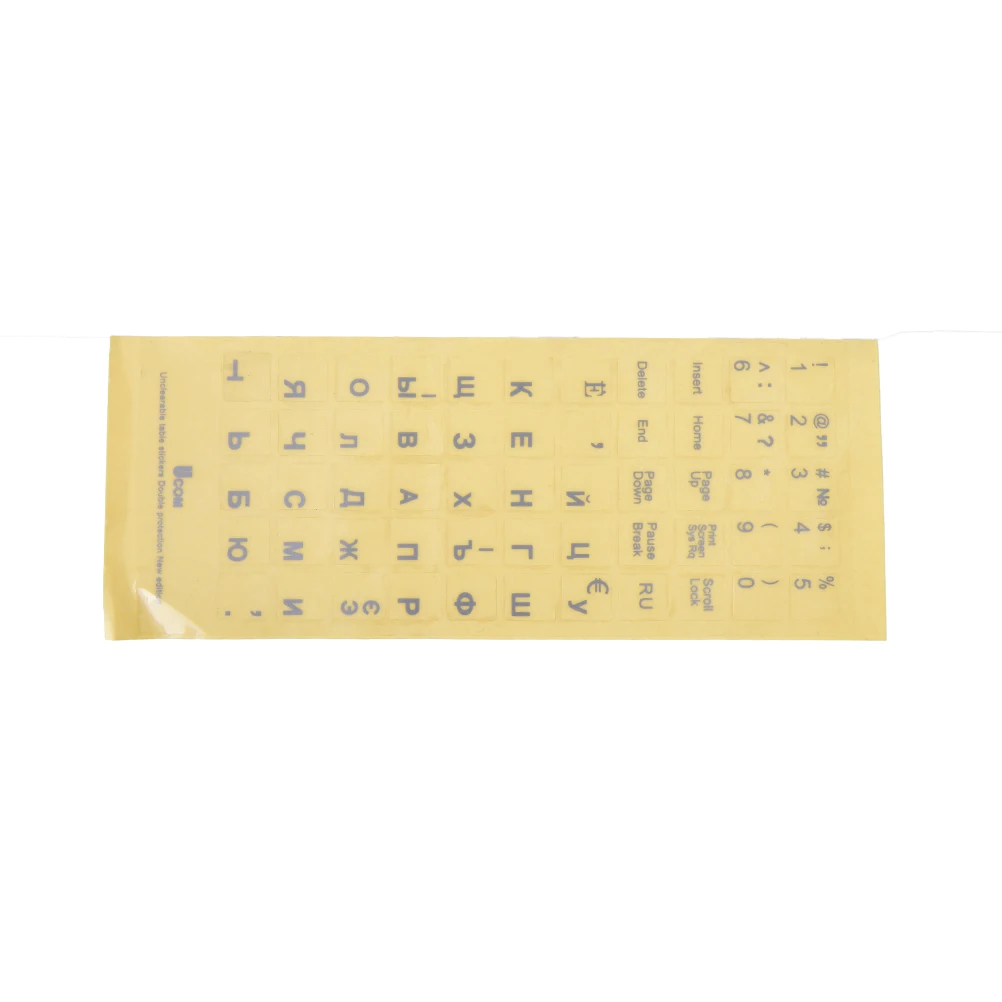 Russian Transparent Keyboard Stickers Letters for Laptop Notebook Computer PC Decor