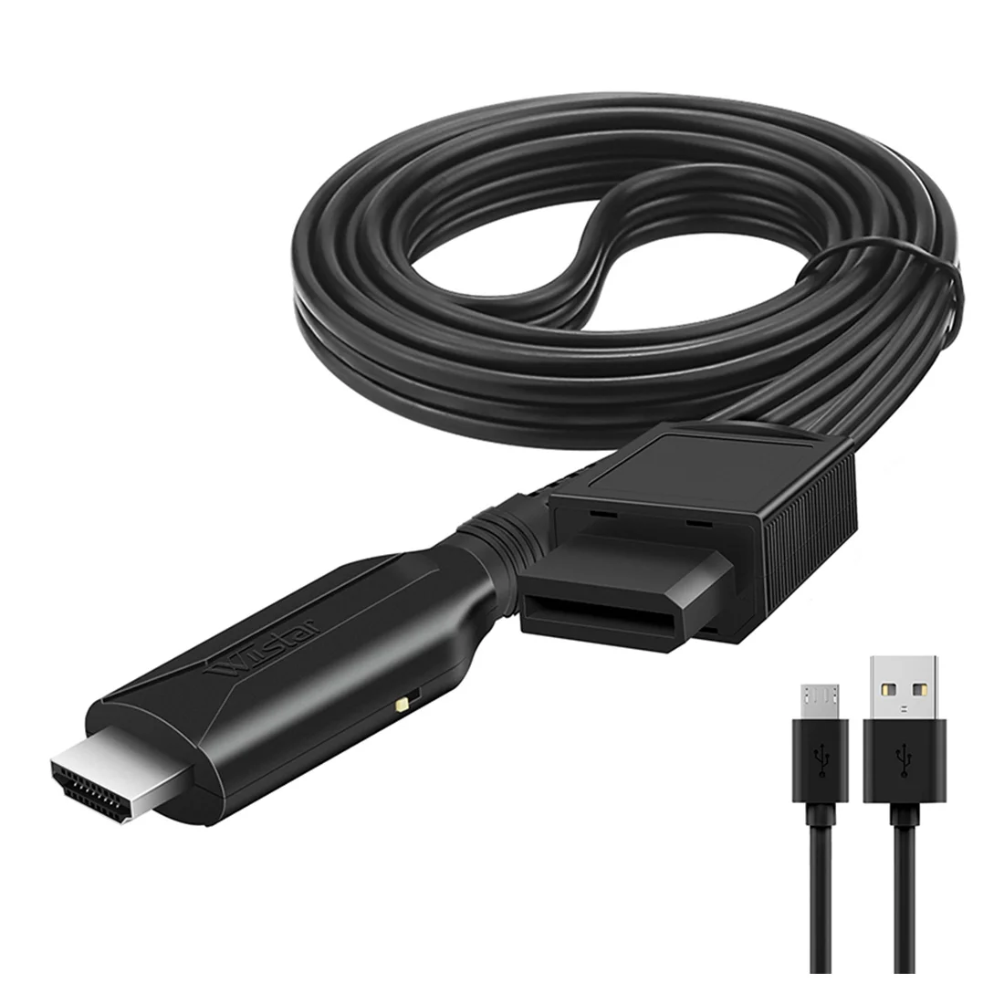 

WIISTAR WII To HDMI-Compatible Converter Cable Wii 2 HDMI-Compatible for HDTV Monitor Display Wii To HDMI-Compatible Adapter