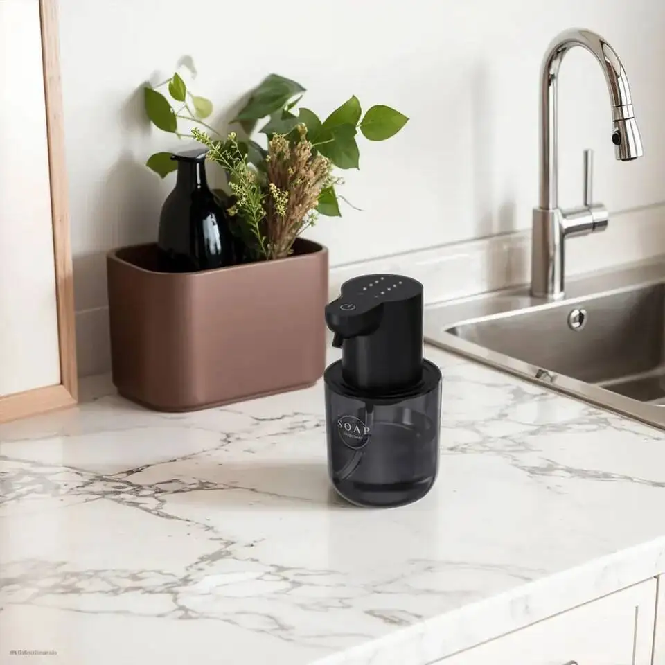 Dispenser Sabun Cuci Piring Sensor Inframerah 4 Gigi Otomatis 400Ml IPX5 Aksesori Dapur Kamar Mandi Tahan Air