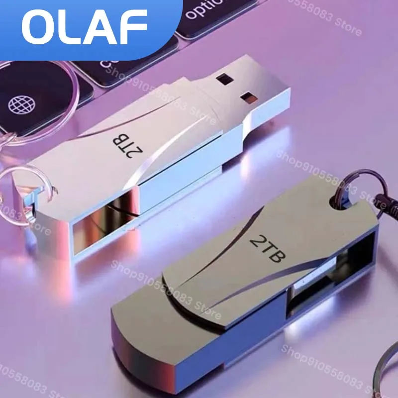 Olaf USB 3.0 Flash Drive High Speed Metal Pendrive 2TB/1TB/512G External Flash Memory Stick For Laptop PC 32G U Disk Pen Drive