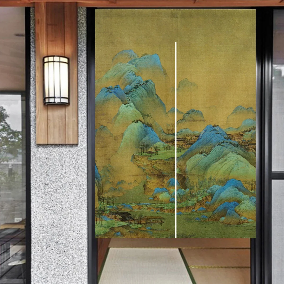 Ofat Home Japanese Noren Curtain Design Hanging Curtain for Doorway Art Fabric Home Decor Chinese Style For Bedroom