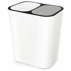 Double Compartment Rubbish Bin Kitchen Waste Garbage Bin Dual Trash Can for Home Restaurant garbage container