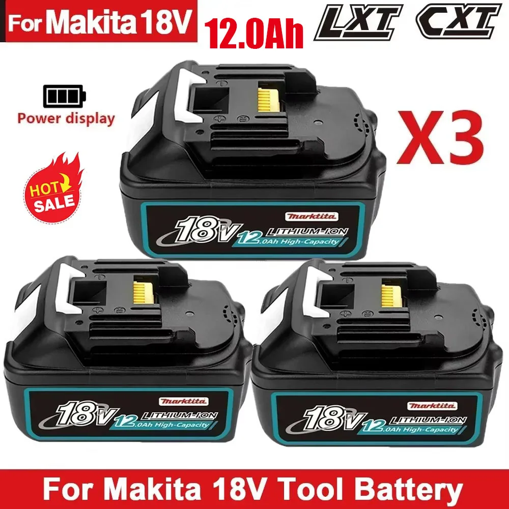 

Replacement for Makita DTW600 12Ah 18V rechargerable battery for Makita DDF487 DTW700 DGA404 Replacement Lithium Battery